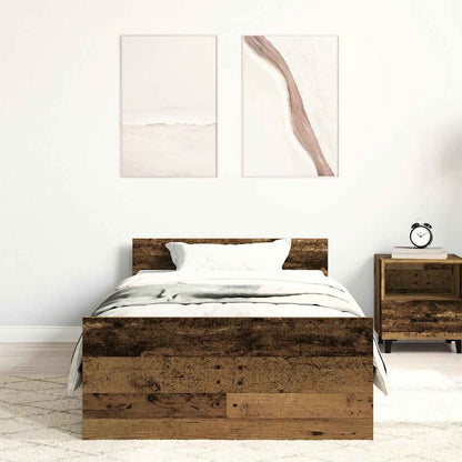 Giroletto senza Materasso Legno Antico 100x200cm in Truciolato | homemem39