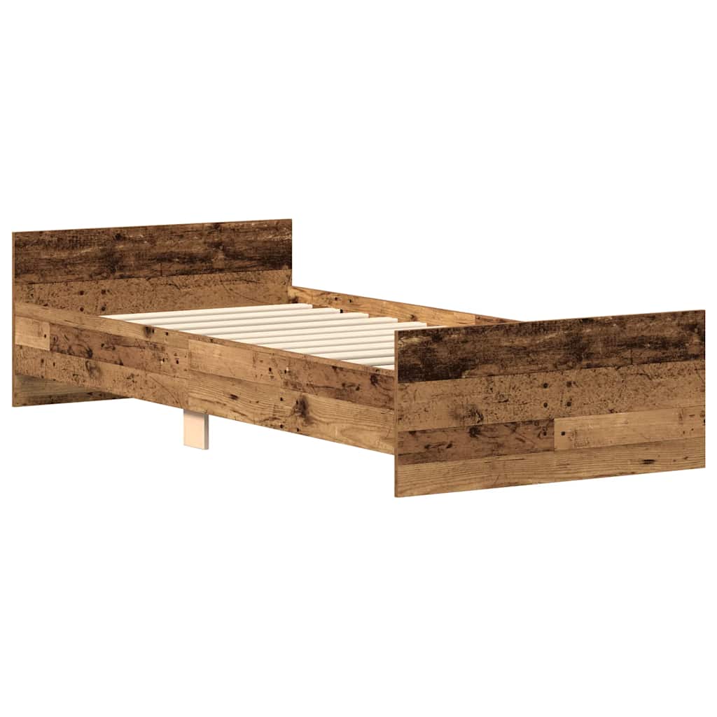 Giroletto senza Materasso Legno Antico 90x190cm in Truciolato | homemem39