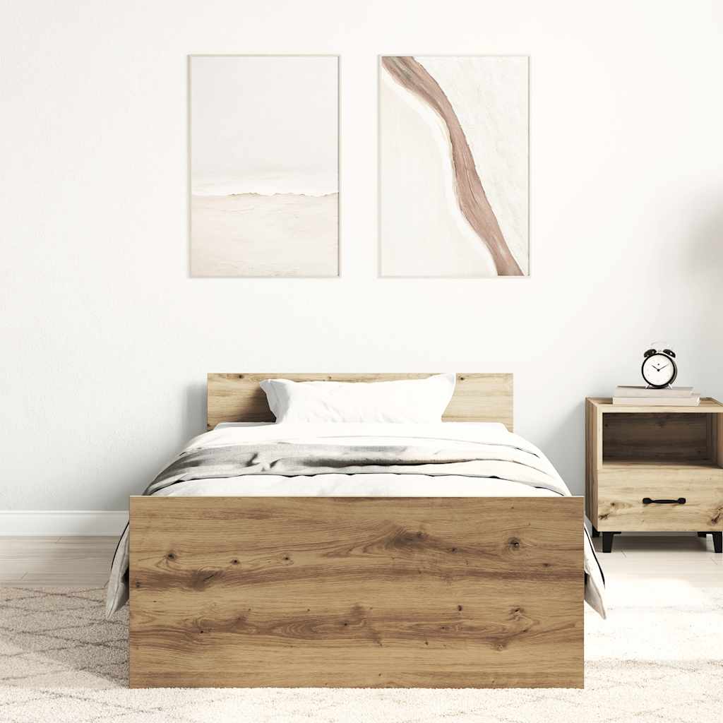 Giroletto senza Materasso Rovere Artigianale 90x190cm | homemem39