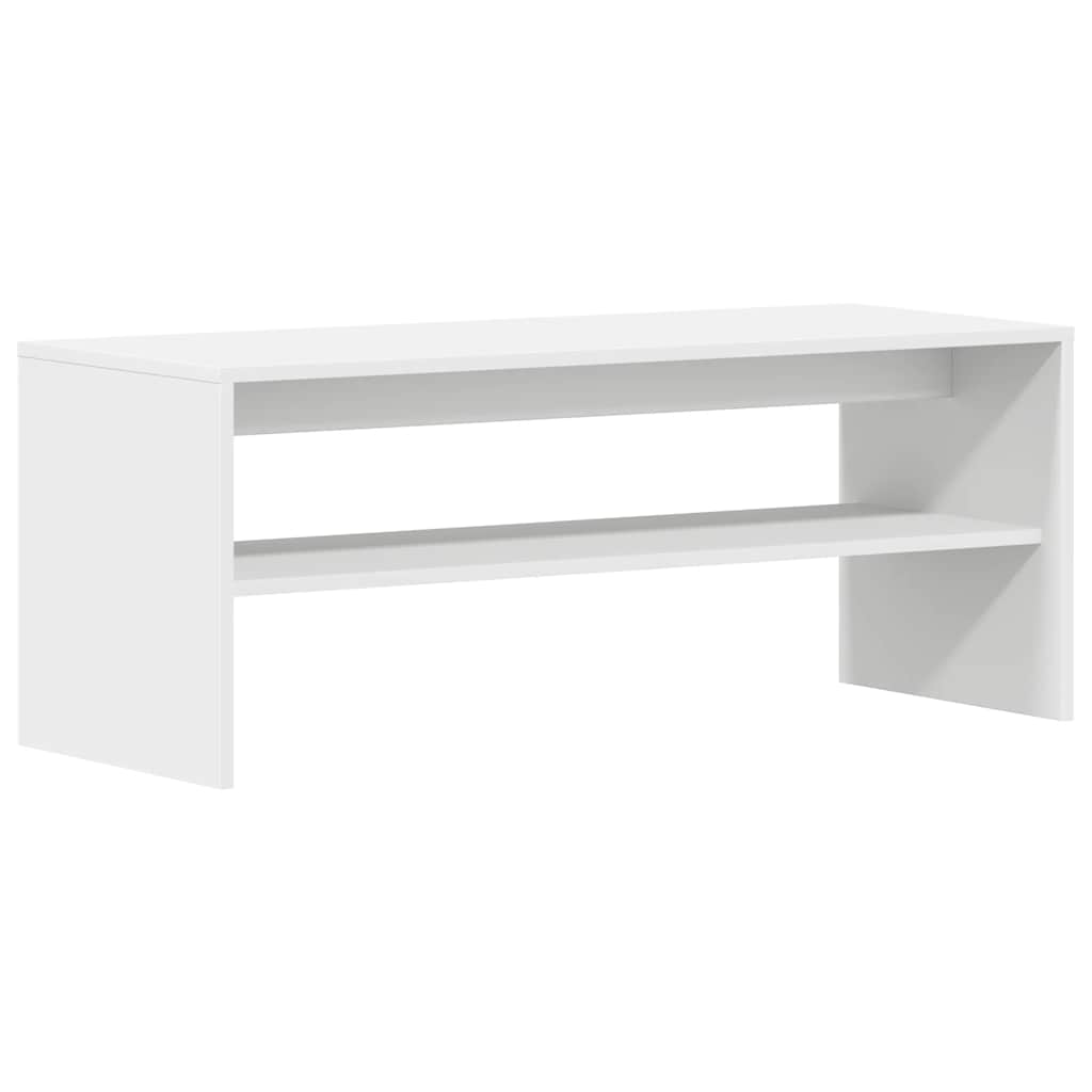 Mobile Porta TV Bianco 100x40x40 cm in Legno Multistrato