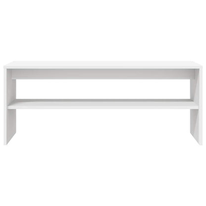 Mobile Porta TV Bianco 100x40x40 cm in Legno Multistrato