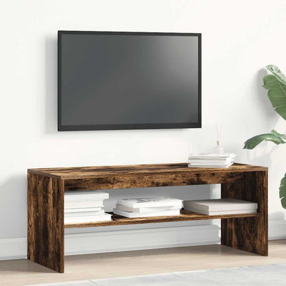 Mobile Porta TV Rovere Fumo 100x40x40 cm in Legno Multistrato - homemem39