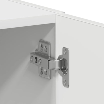 Mobile Lavatrice Bianco 64x24x190 cm in Legno Multistrato | homemem39