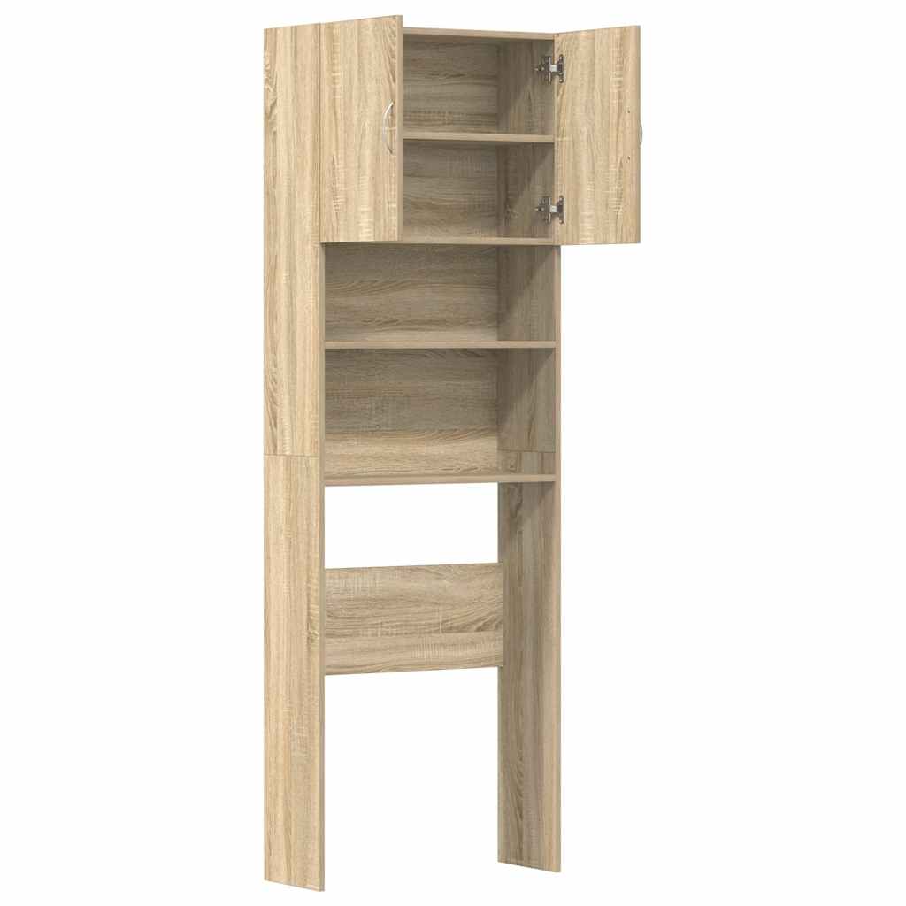 Mobile Lavatrice Rovere Sonoma 64x24x190 cm in Truciolato | homemem39