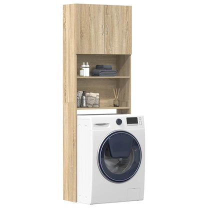 Mobile Lavatrice Rovere Sonoma 64x24x190 cm in Truciolato | homemem39