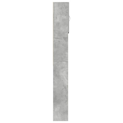 Mobile Lavatrice Grigio Cemento 64x24x190 cm Legno Multistrato | homemem39