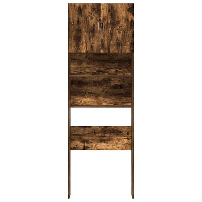 Mobile Lavatrice Rovere Fumo 64x24x190 cm Legno Multistrato | homemem39