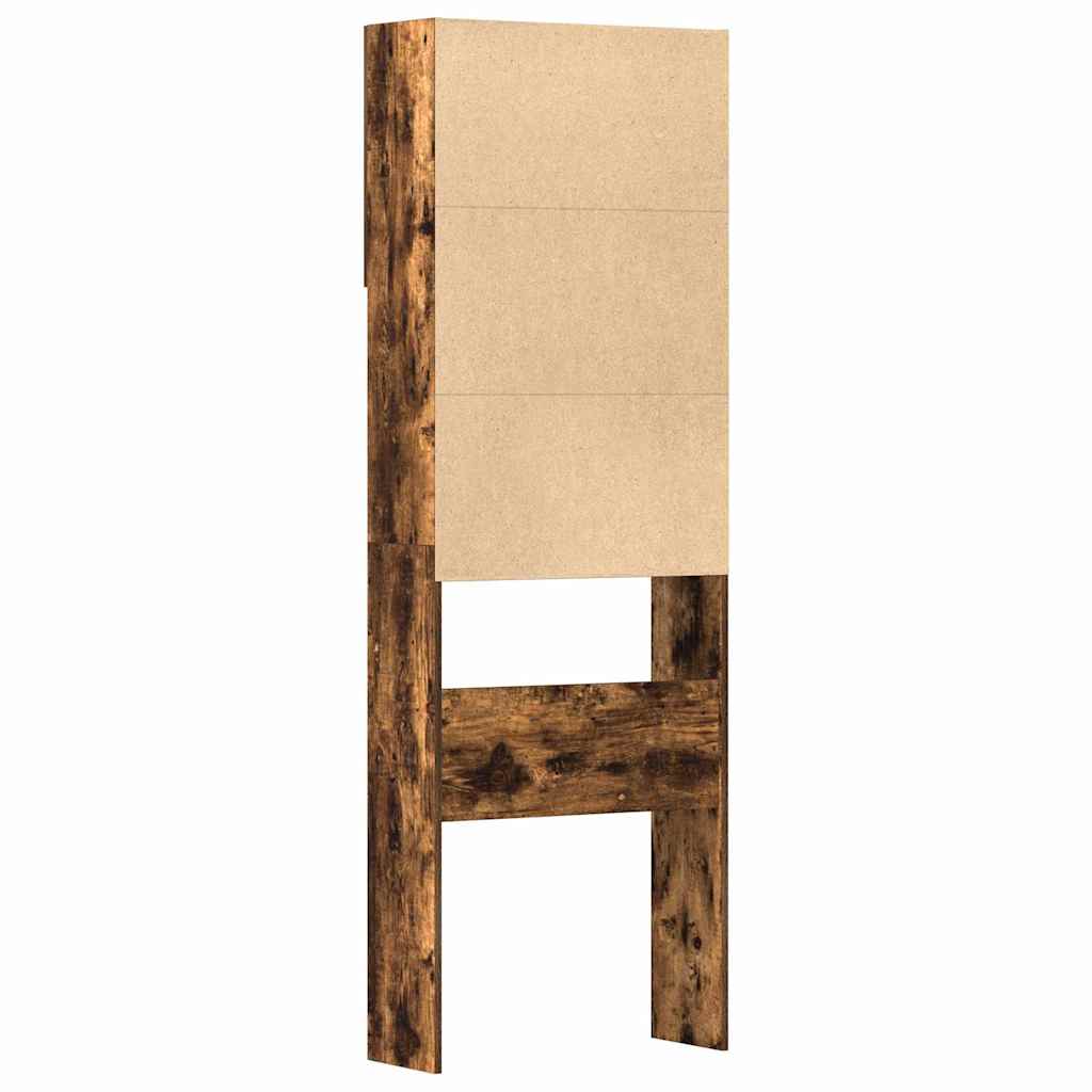 Mobile Lavatrice Rovere Fumo 64x24x190 cm Legno Multistrato | homemem39