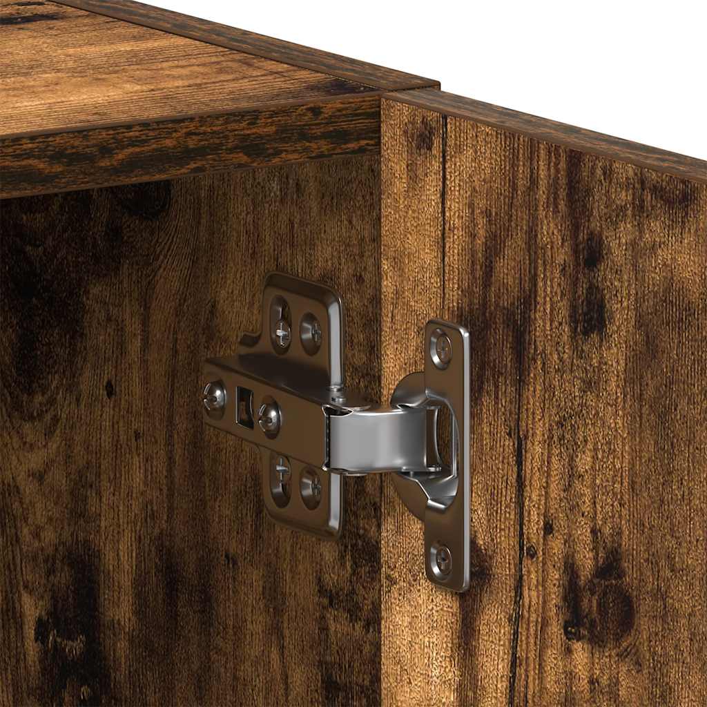 Mobile Lavatrice Rovere Fumo 64x24x190 cm Legno Multistrato | homemem39