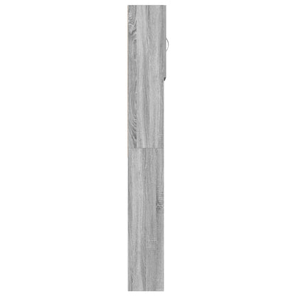 Mobile Lavatrice Grigio Sonoma 64x24x190 cm Legno Multistrato | homemem39