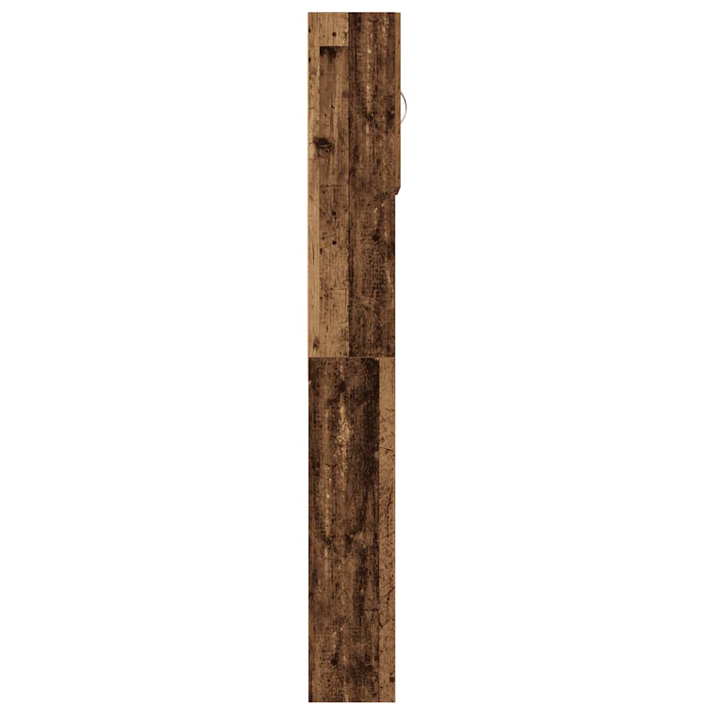 Mobile Lavatrice Legno Antico 64x24x190 cm in Legno Multistrato | homemem39