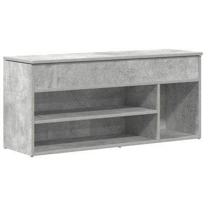 Scarpiera Grigio Cemento 102x30,5x45 cm in Legno Multistrato - homemem39