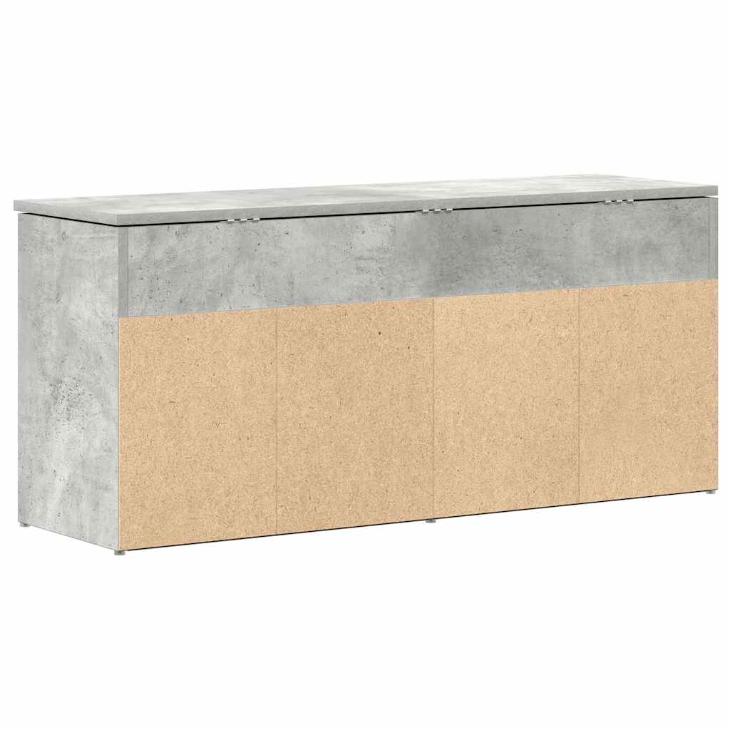 Scarpiera Grigio Cemento 102x30,5x45 cm in Legno Multistrato - homemem39