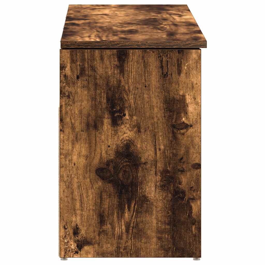 Scarpiera Rovere Fumo 102x30,5x45 cm in Legno Multistrato - homemem39