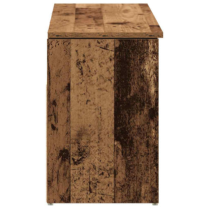 Scarpiera Legno Antico 102x30,5x45 cm in Legno Multistrato