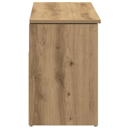 Scarpiera Rovere Artigianale 102x30,5x45 cm Legno Multistrato