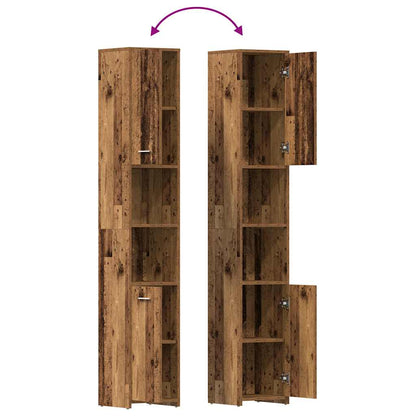 Mobile da Bagno Legno Antico 30x30x183,5 cm in Legno tecnico | homemem39