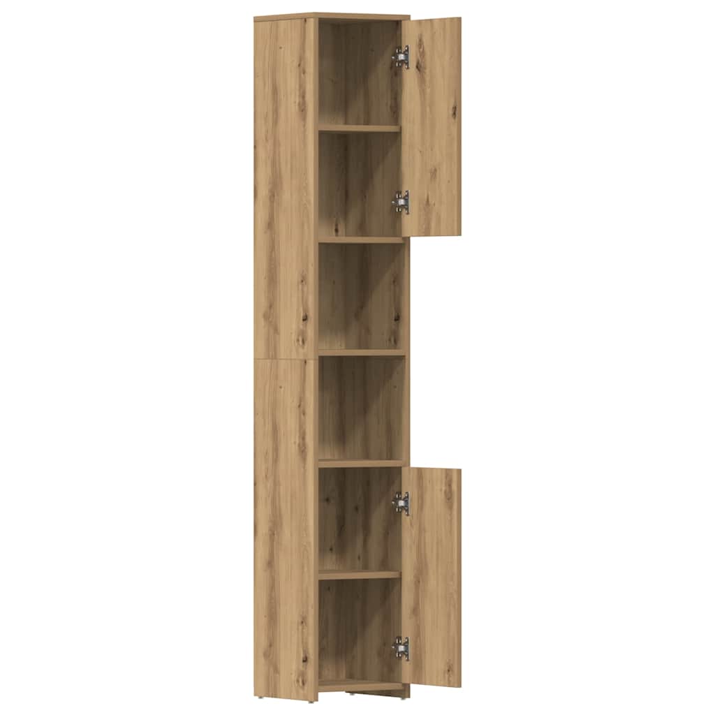 Mobile da Bagno Rovere Artigianale 30x30x183,5 cm in tecnico
