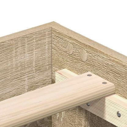 Giroletto senza Materasso Rovere Sonoma 120x200cm in Truciolato - homemem39