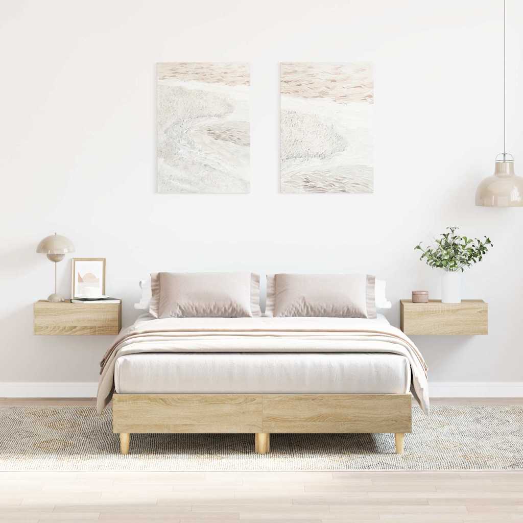 Giroletto senza Materasso Rovere Sonoma 120x200cm in Truciolato | homemem39