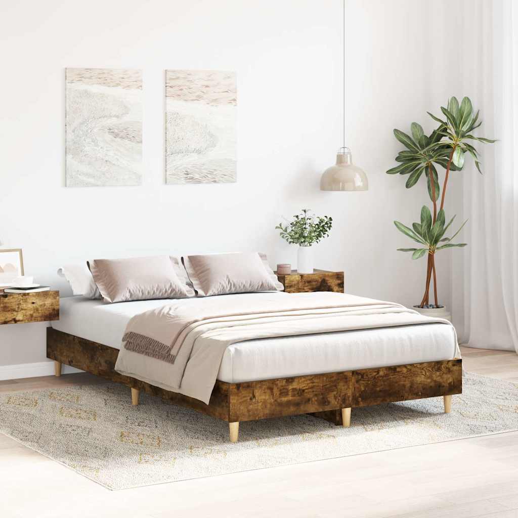 Giroletto senza Materasso Rovere Fumo 120x200 cm in Truciolato | homemem39