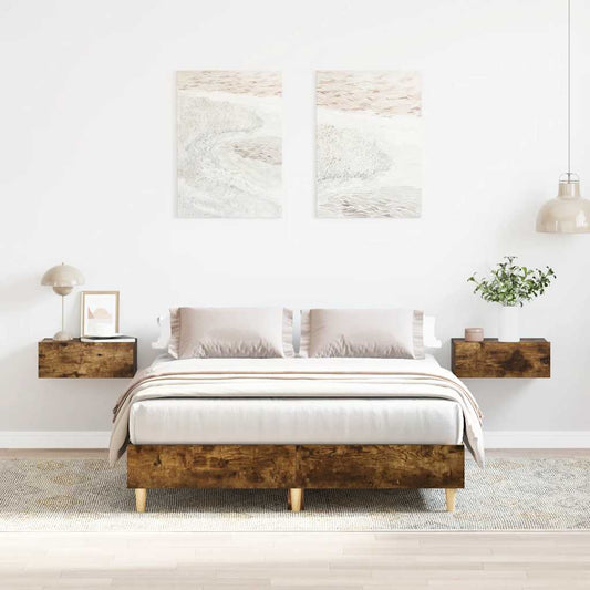 Giroletto senza Materasso Rovere Fumo 120x200 cm in Truciolato | homemem39