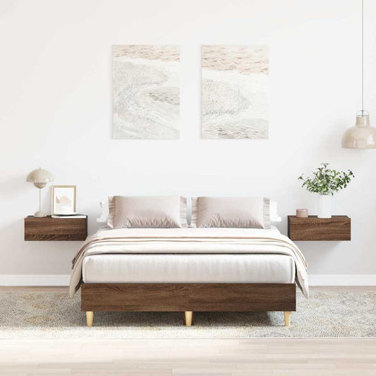 Giroletto senza Materasso Rovere Marrone 120x200 cm Truciolato | homemem39