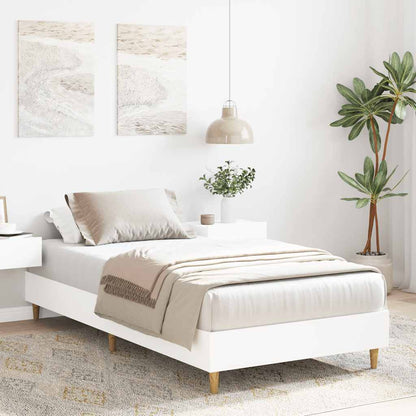 Giroletto senza Materasso Bianco 100x200 cm in Legno Massello | homemem39