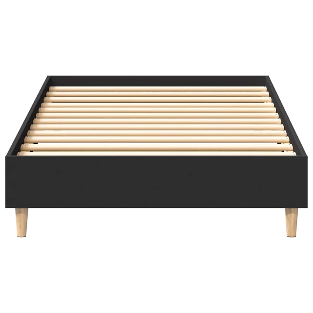 Giroletto Nero senza Materasso 100x200 cm in Legno Multistrato | homemem39