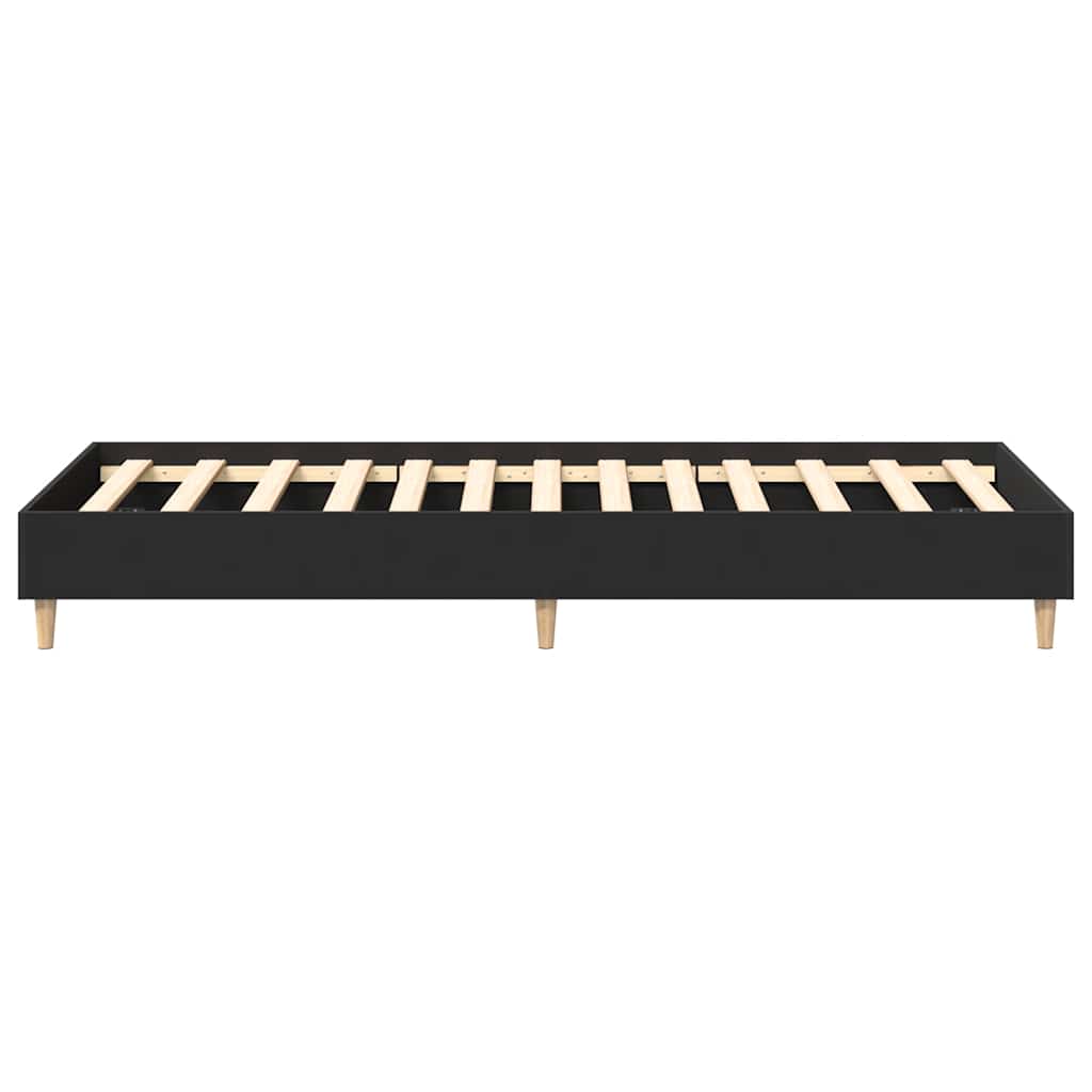 Giroletto Nero senza Materasso 100x200 cm in Legno Multistrato | homemem39