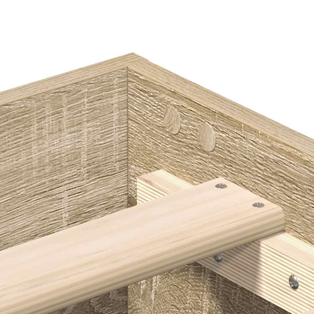 Giroletto senza Materasso Rovere Sonoma 100x200cm in Truciolato - homemem39