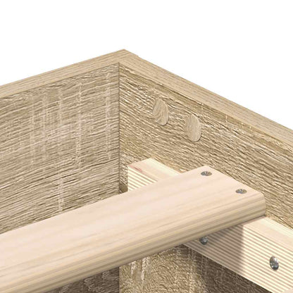 Giroletto senza Materasso Rovere Sonoma 100x200cm in Truciolato - homemem39