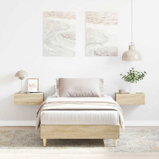 Giroletto senza Materasso Rovere Sonoma 100x200cm in Truciolato | homemem39
