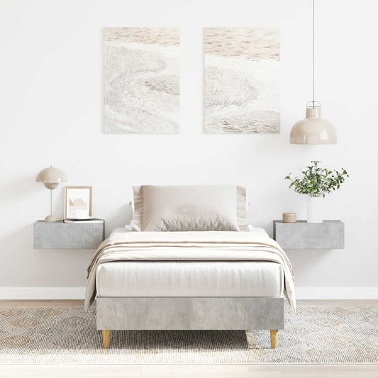 Giroletto senza Materasso Grigio Cemento 100x200 cm Truciolato | homemem39