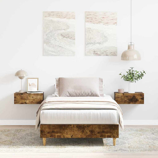 Giroletto senza Materasso Rovere Fumo 100x200 cm in Truciolato | homemem39