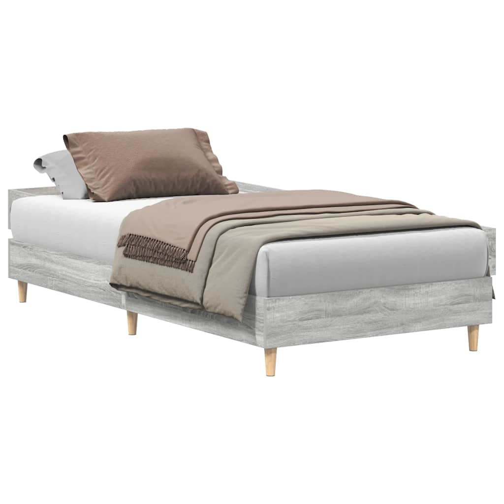 Giroletto senza Materasso Grigio Sonoma 100x200 cm Truciolato | homemem39