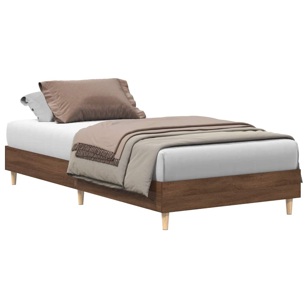 Giroletto senza Materasso Rovere Marrone 100x200 cm Truciolato | homemem39