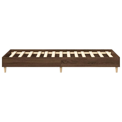 Giroletto senza Materasso Rovere Marrone 100x200 cm Truciolato | homemem39