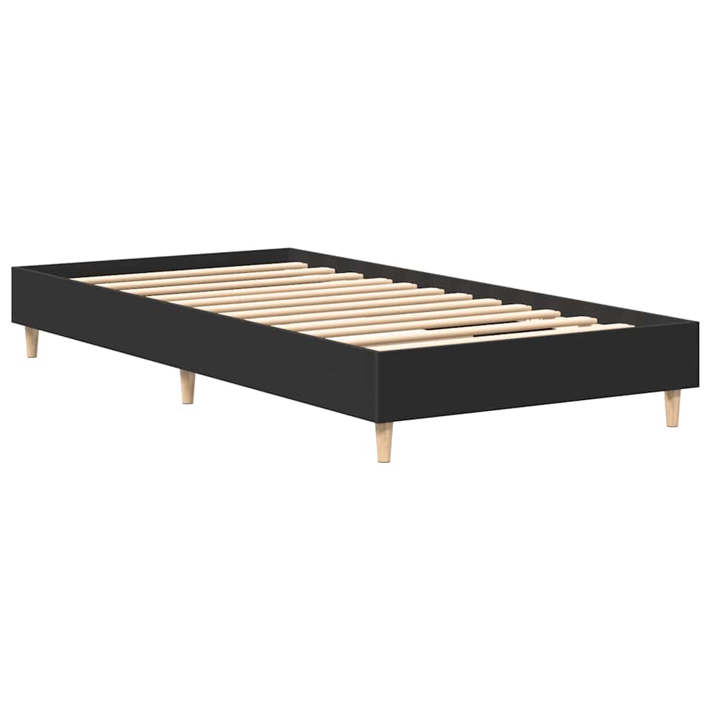 Giroletto senza Materasso Nero 90x200 cm in Legno Multistrato | homemem39