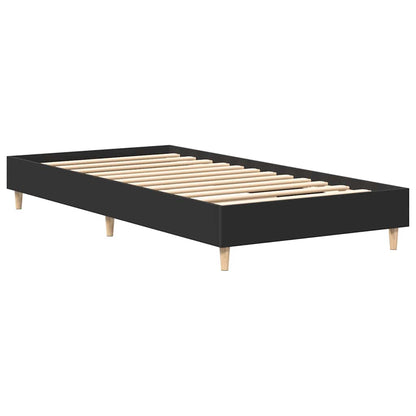 Giroletto senza Materasso Nero 90x200 cm in Legno Multistrato - homemem39
