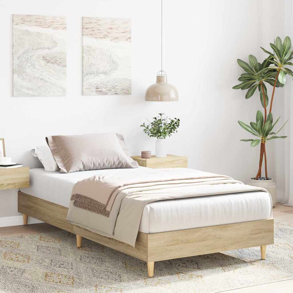 Giroletto senza Materasso Rovere Sonoma 90x200 cm in Truciolato | homemem39