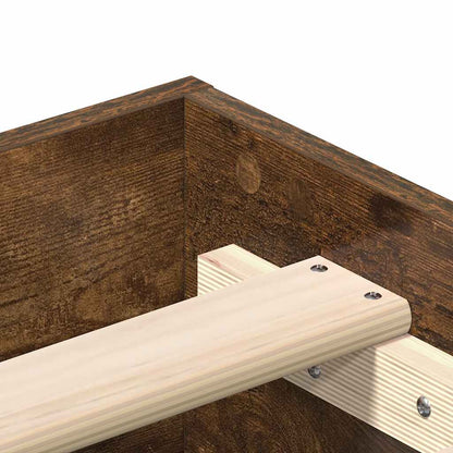 Giroletto senza Materasso Rovere Fumo 90x200 cm in Truciolato | homemem39