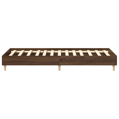 Giroletto senza Materasso Rovere Marrone 90x200cm in Truciolato | homemem39