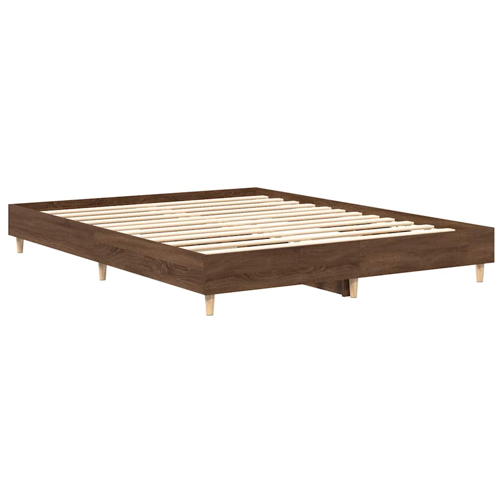 Giroletto senza Materasso Rovere Marrone 90x200cm in Truciolato | homemem39