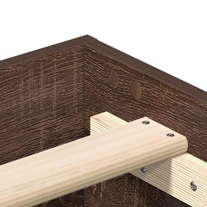 Giroletto senza Materasso Rovere Marrone 90x200cm in Truciolato | homemem39