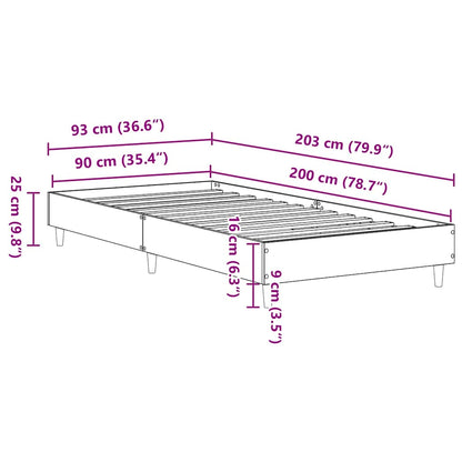 Giroletto senza Materasso Rovere Artigianale 90x200 cm | homemem39