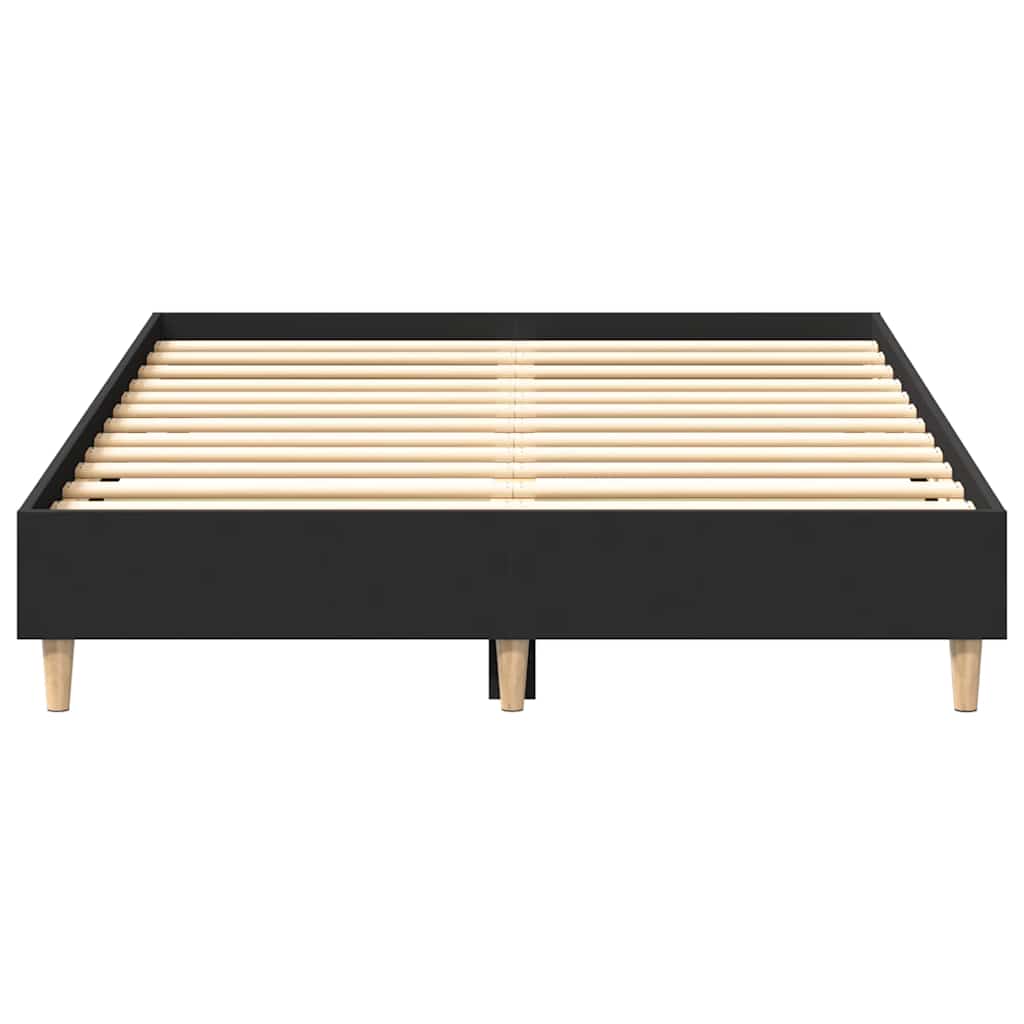 Giroletto senza Materasso Nero 140x190 cm in Legno Multistrato | homemem39