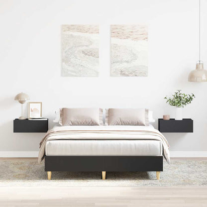 Giroletto senza Materasso Nero 140x190 cm in Legno Multistrato | homemem39