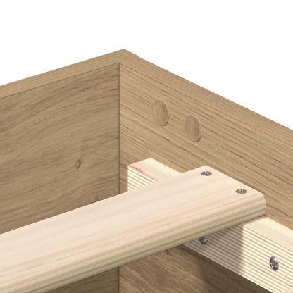 Giroletto senza Materasso Rovere Artigianale 140x190 cm