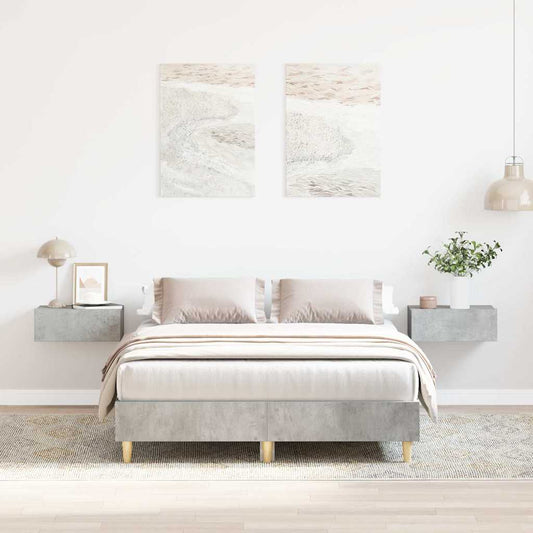 Giroletto senza Materasso Grigio Cemento 135x190 cm Truciolato | homemem39
